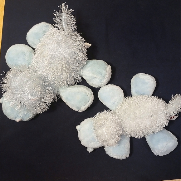 Webkinz Hippo w/ Lil Kinz Pair Ganz No Code Light Blue Plush Stuffies - Picture 3 of 10